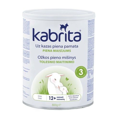 Ožkos pieno miltelių gėrimas KABRITA 3, 800 g