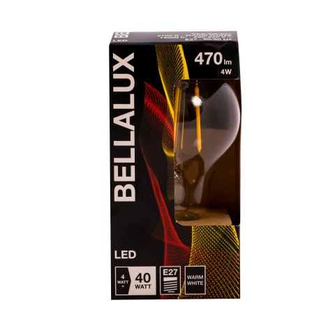 LED lamp fil Bellalux cla40 4w/827 e27