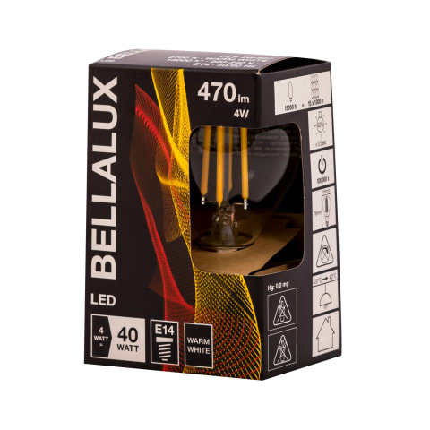 LED lamp fil Bellalux clp40 4w/827 e14