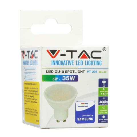 LED Spuldze VT-SAMSUNG 205 GU10 5W