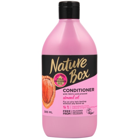 Kondicion. Nature Box ar mandeļu eļļu 385ml