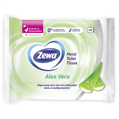 Mitrais tual.pap. Zewa Aloe Vera 42gab.