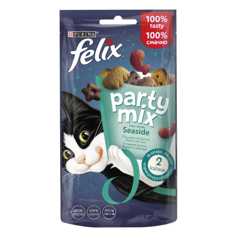 Gard.kaķ. Felix Party Mix Ocean Mix 60g