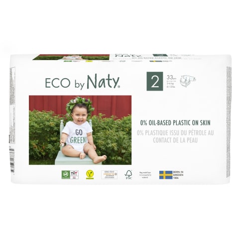 Sauskelnės ECO BY NATY 2, 3-6kg, 33vnt.