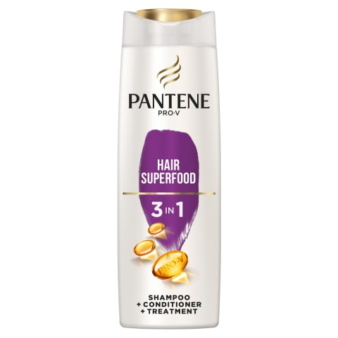 Šampūnas PANTENE SUPERFOOD 3 IN 1, 360 ml