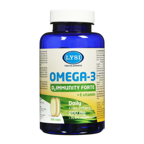 Kapsulas Lysi Omega-3 Immunity Forte,100tabl.