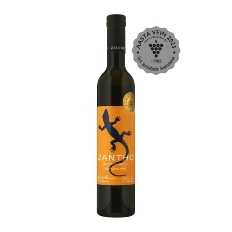 Kaitstud päritolunimetusega vein Zantho Beerenauslese 9,5%vol 0,375l