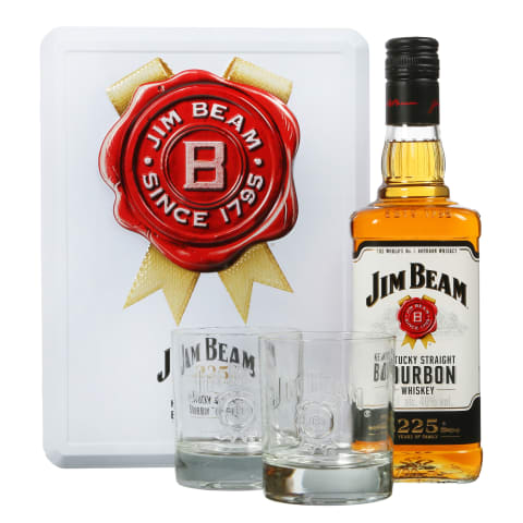 Viskis JIM BEAM WHITE, su 2 stik., 40 %, 0,7l