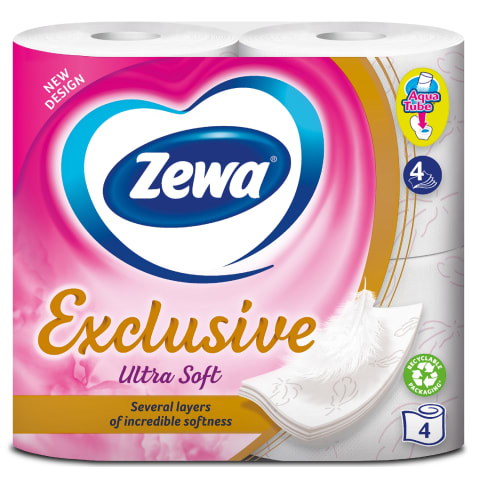 Zewa Exclusive UltraSoft tualettpaber 4kih 4tk