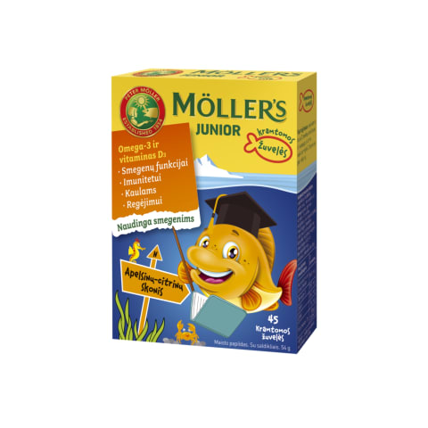 M.papild.su sald.MOLLER'S JUNIOR OMEGA-3, 54g