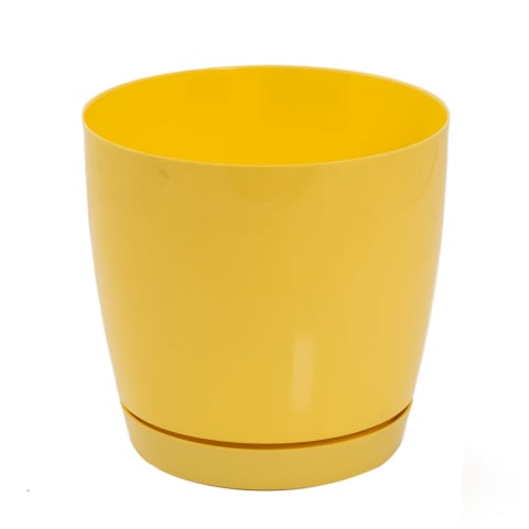 Puķu pods Toscana 15 cm dzeltens