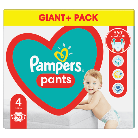 Sausk.keln. PAMPERS PANT S4 9-15kg 72vnt