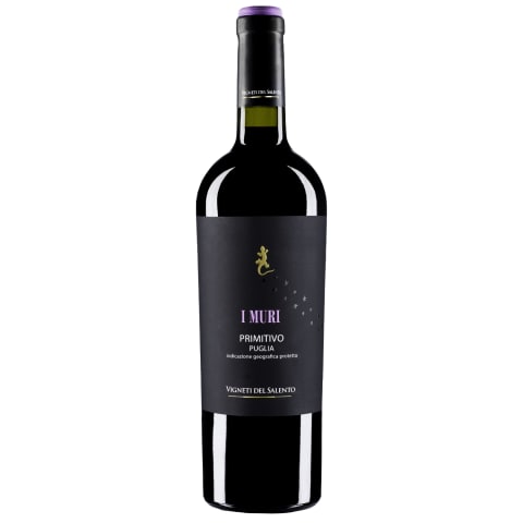 Kaitstud geograafilise tähisega vein Vigneti Del Salento I Muri Primitivo Puglia 13,5%vol 0,75l