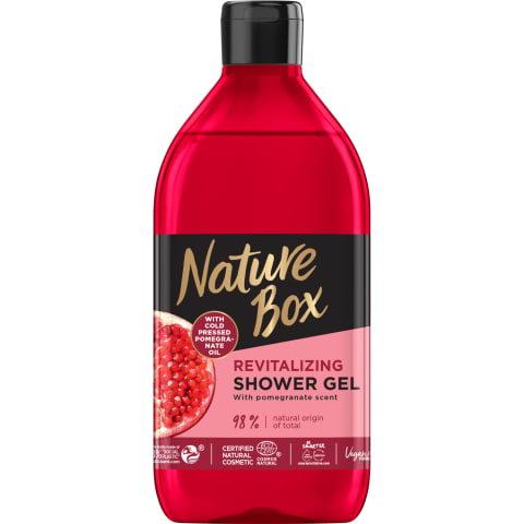 Dušo želė NATURE BOX POMEGRANATE, 385ml