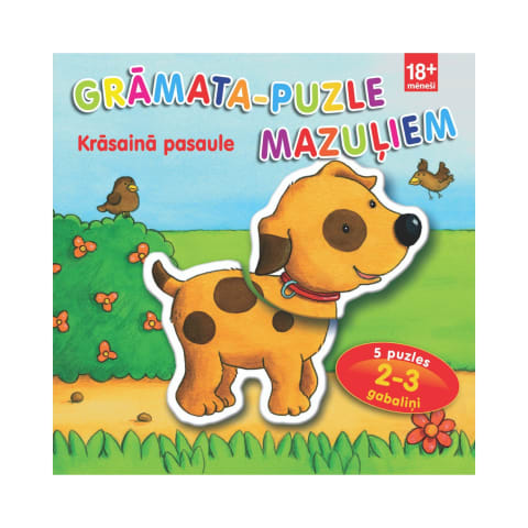 GRĀM.-PUZLE MAZUĻIEM. KRĀSAINĀ