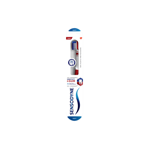 Dantų šepetėlis SENSODYNE SENS.&GUM SOFT,1vnt