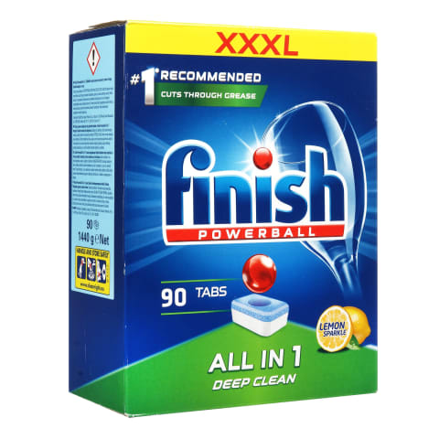 Indapl. tablet. FINISH ALL IN 1 LEMON, 90vnt.