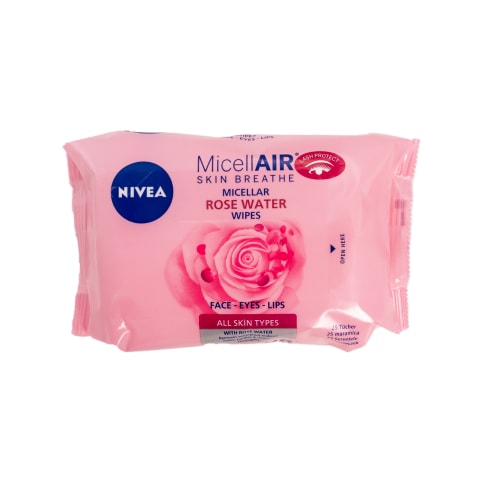 Salvetes Nivea Micellair ar rožūdeni 25 gab.