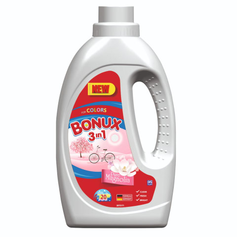 Šķidr.mazg.līdzeklis Bonux Magnolia 1.1l