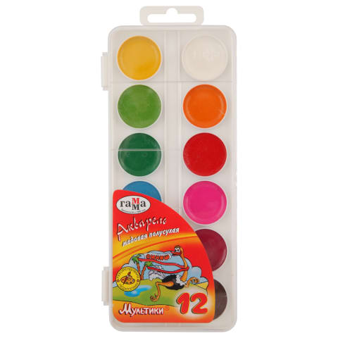 Akvareļkrāsas Gamma Multiki 12.kr.