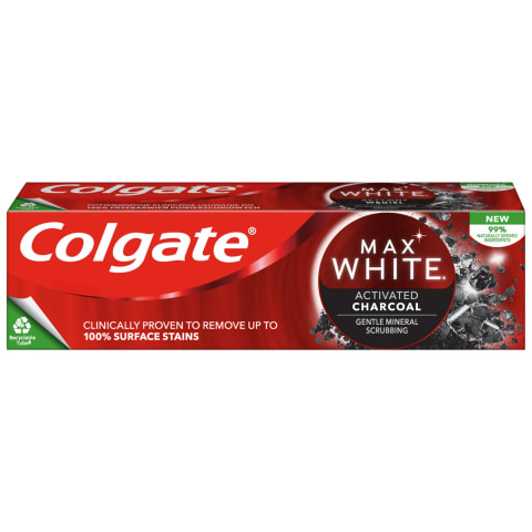 Dantų pasta COLGATE MAX WHITE CHARCOAL, 75 ml