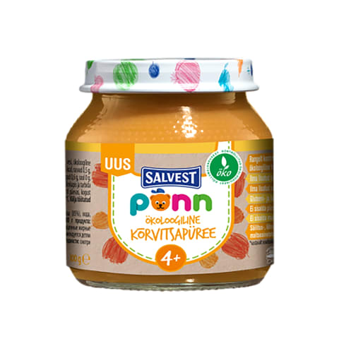 Kõrvitsapüree Põnn ökoloogiline 4k+ 100g