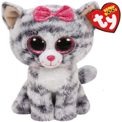 Rotaļlieta KIKI - pelēks kaķis, 15cm