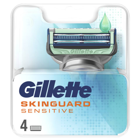 Vyr.skust. galvutės GILLETTE SKINGUARD, 4vnt.