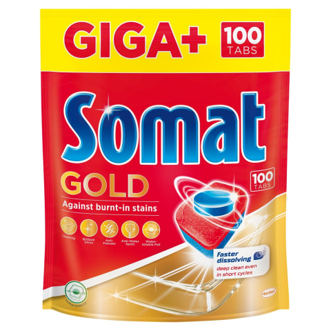 Indaplovių tabletės SOMAT GOLD 100vnt