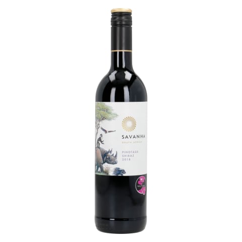 Geograafilise tähisega vein Savanha Pinotage-Shiraz 0,75l