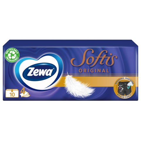 Taskurätikud Softis, 4-kihiline, ZEWA, 90 tk