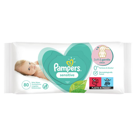 Servetėlės PAMPERS SENSITIVE, 80vnt.