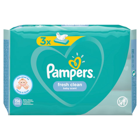 Servetėlės PAMPERS FRESH CLEAN, 3x52vnt.