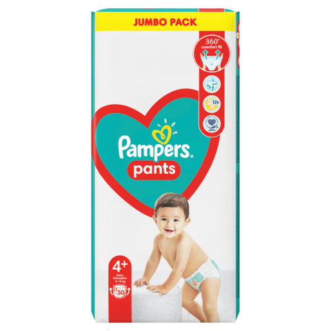 Sausk.keln. PAMPERS JUM S4+ 9-15kg 50vnt