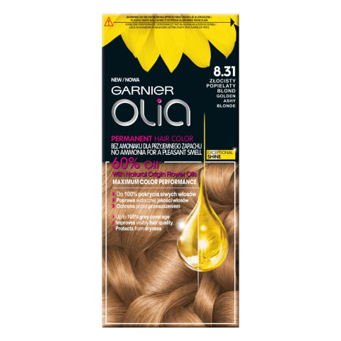 Matu krāsa Olia 8.31 Golden Ashy Blonde