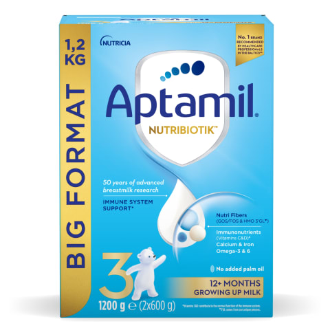 Piimasegu Aptamil 3 al. 12. kuust 1,2kg