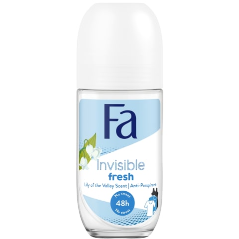 Rutulinis dezodorant. Fa Invisible Fresh 50ml