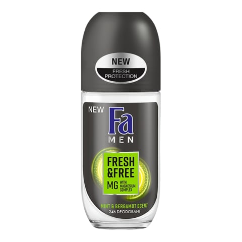 Rullveida dezod. Fa Men Mint & Bergamont 50ml