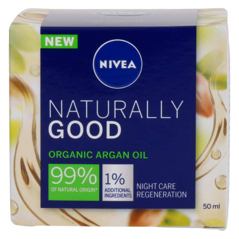 Nakts krēms Nivea Naturally Good 50ml