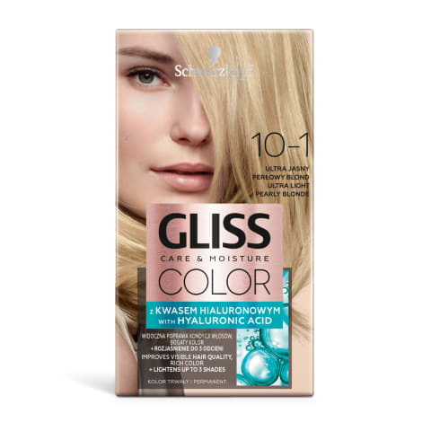 Matu krāsa Gliss Color 10-1 pērļu blonds