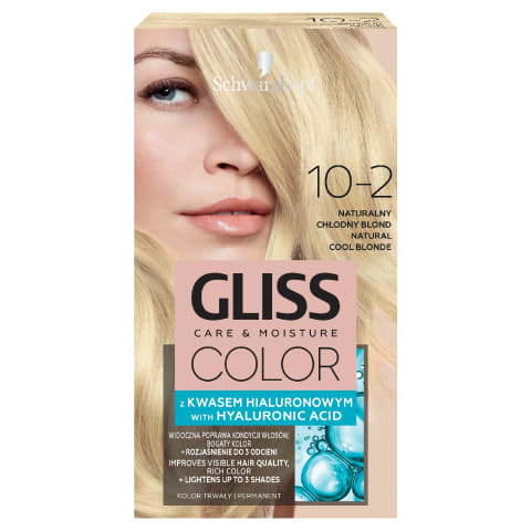 Matu krāsa Gliss Color 10-2 vēsi blonds