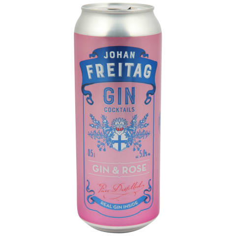 Alk. kokt. John Freitag Gin&Rose 5% 0,5l