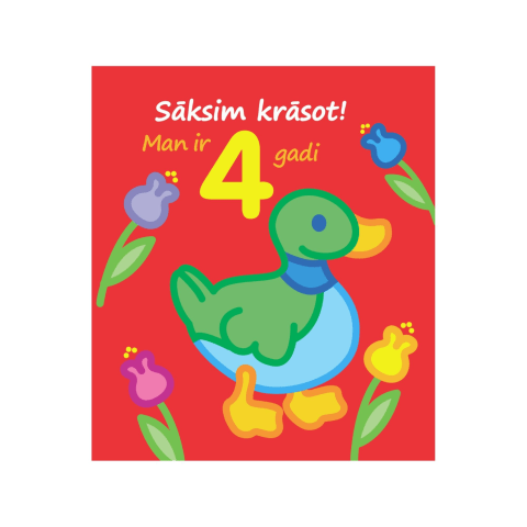 Sāksim krāsot! Man ir 4 gadi!