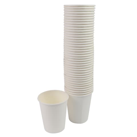 Balti popieriniai puodeliai RIMI,240ml,20vnt.