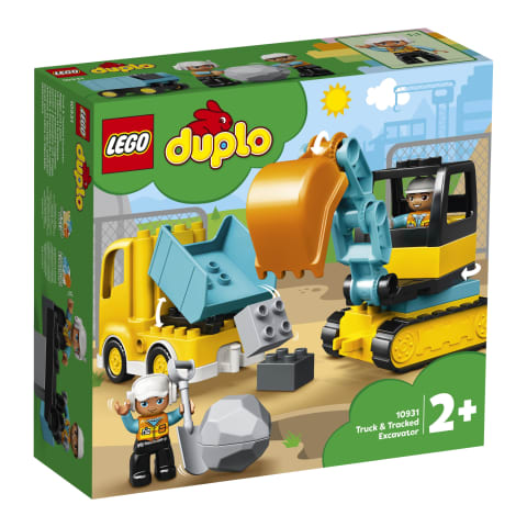 Kravas auto un kāpurķ.ekskavatoru LEGO