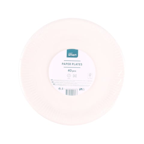 Popierinės lėkštės RIMI BASIC 23cm 40vnt