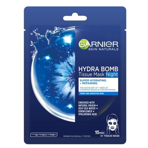 Naktinė veido kaukė Garnier Moisture+