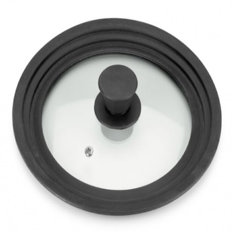 Stikla vāks ar silikona malu, 20- 24 cm