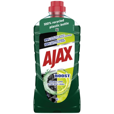 Virsmu Tīrīš. Ajax Boost Charcoal 1000ml