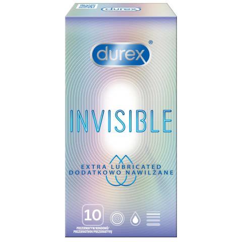 Prezervatyvai DUREX Inv Extr Lubric 10V